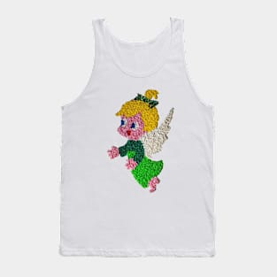 Christmas Popcorn Angel Tank Top